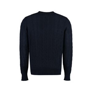 ETRO Men's Cable Knit Crewneck Sweater Men BLUE Sweaters & Cardigans